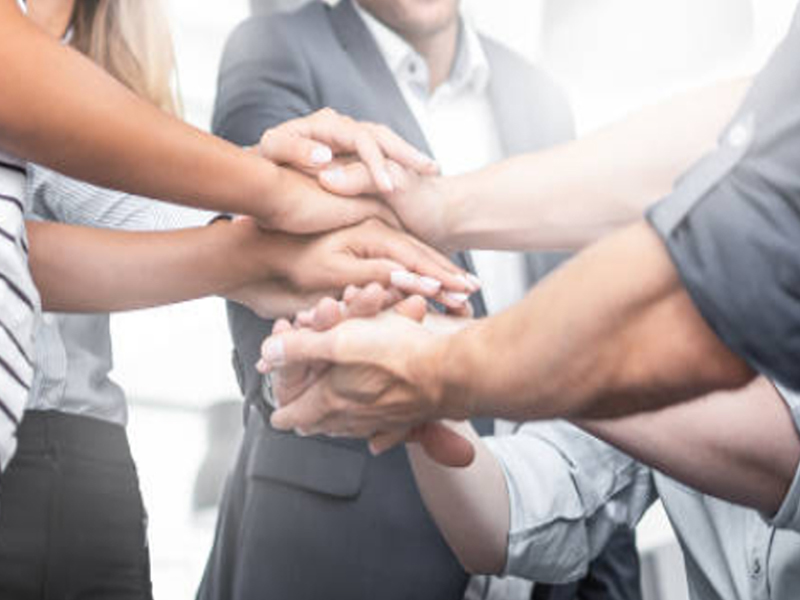 team hands your team